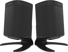 ONE, ONE SL, ONE Gen 2 & Play:1 Desk Stand, Twin Pack, Black, Compatible with Sonos ONE & PLAY1 Speaker