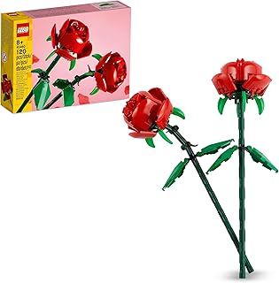 LEGO Botanicals Roses - Faux Flowers Building Set - Gift for Mothers or Floral Home Decor for 8+ Year Old Girls and Teenagers - Botanical Collection - 40460