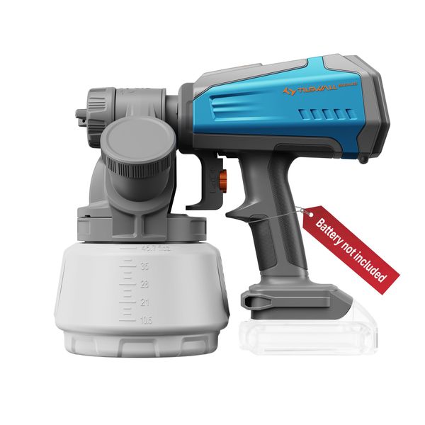Tilswall Cordless Paint Sprayer Shark700, Fits Dewalt 18V (No Battery)