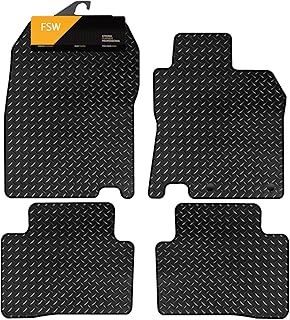 Tailored Car Mats - Qashqai 2014-2020 - HEAVY DUTY 3mm Rubber Matting - Anti Slip Mat - Waterproof, Non Slip Car Floor Mat, Fitted with Clips & Anti Slip Backing - 4 Rubber Floor Mat Set