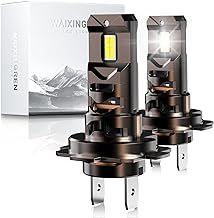 WAIXINGREN H7 Led Headlight Bulb, 32000LM 6500K 600% Brighter, 120W Headlight Bulbs with Fan, Halogen Replacement Bulb, Plug and Play Easy Installation, Pack of 2 (H7)