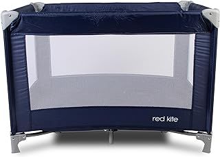 Red Kite Baby Sleeptight Travel Cot - Blueberry. Lightweight padded travel cot suitable from birth, (STBLUE)