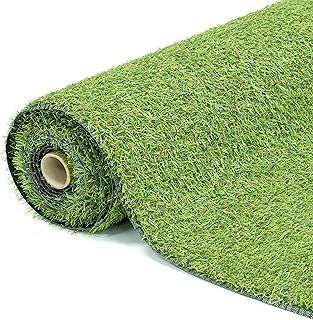 26070 4m x 1m 15mm Pile High Artificial Grass/Light Green Astro Turf/High Density Fake Grass