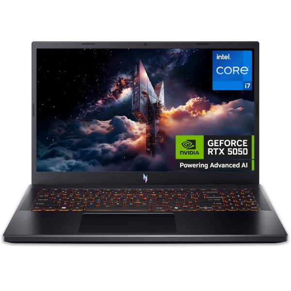 Acer Nitro V15 ANV15-52 Gaming Laptop - Intel Core i7-13620H, 16GB, 512GB SSD, NVIDIA GeForce RTX 5050, 15.6" Full HD 165Hz, Windows 11, Black