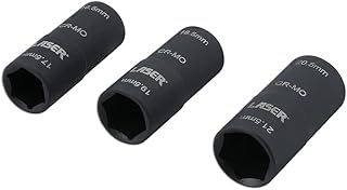 Laser Tools 8214 Double Ended Damaged Wheel Nut Socket Set 3pc