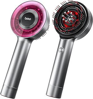 Breo Scalp3 Scalp Massaging Brush, Shiatsu Hair & Scalp Massager with IPX7 Waterproof, Cordless & Portable, Electric for Head, Home Relaxation