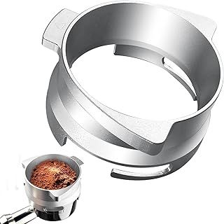 NOTSEK 54mm Dosing Funnel, Coffee Dosing Funnel for Sage Barista Pro/Sage Barista Express with Grinder Trigger Aluminum Coffee Accessrioes, Silver