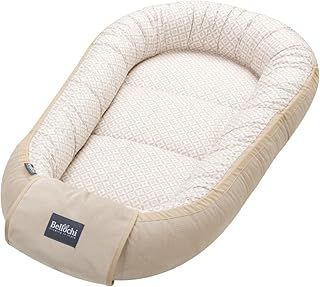 Bellochi Baby Nest Pod Baby Sleep Pod for Newborn - Cotton and Velvet - Oeko-TEX Certified - 90x60x12cm - with Protective Edges - (Lux)