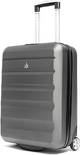 Aerolite 55x40x20cm Ryanair Priority Max 40L Lightweight Hard Shell Carry On Hand Cabin Luggage Travel Suitcase 55x40x20 with 2 Wheels & TSA Approved Lock (Charcoal Grey)