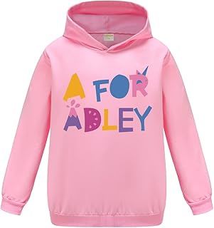 OAIXIUR Adley Merch Kids Sweatshirts Fashion Letter Graphic Printing Hoodies for Girls