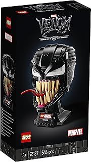 LEGO 76187 Marvel Spider-Man Venom Mask Set, Collectible Model Kit for Adults to Build, Home Décor Creative Activity, Avengers Gift Idea for Men, Women, Husband, Wife, Him or Her