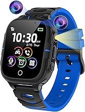 ELEJAFE Kids Smart Watch for Boys Girls, Calls, Phone, SOS, 24 Games, 2 Cameras, Smart Watch for Kids with Flashlights MP3 Music Alarm for 3-12Y Birthday Gifts