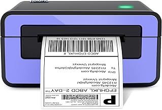 POLONO Thermal Label Printer, 4x6 Shippping Label Printer for Shipping Package, Commercial Thermal Label Maker, Compatible with Amazon, Ebay, Etsy, Shopify, etc, Support Windows and Mac, Purple