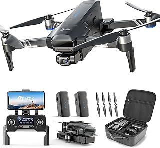 Holy Stone HS600 2-Axis Gimbal Drones with 4K EIS Camera for Adults,10000 FT Long Range Transmission, GPS Drone with Brushless Motors, 4K/30FPS, Auto Return, Follow Me, Level 6 Wind Resistance