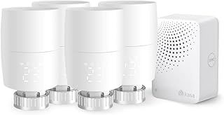 TP-Link Kasa Smart Radiator Thermostat Starter Bundle - 1xKE100 Kit + 3xKE100 Valves, Energy Saving, LED Display, Smart Schedule, Alexa & Google Home Compatible, No Bridge Required