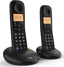 BT Everyday Cordless Home Phone with Basic Call Blocking, Twin Handset Pack (Certified Refurbished)