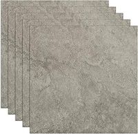 SENENQU 40 Pack Self Adhesive Floor Tiles, 30cm x 30cm Peel and Stick Vinyl Flooring, 1.3mm Thick Waterproof Marble PVC Flooring Tiles for Bathroom Kitchen Living Room – Grey