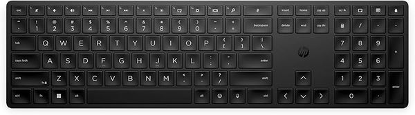 HP 450 Programmable Wireless Keyboard with 20+ Programmable Keys, Adjustable Incline, 20+ month Battery Life, made from 60% Recycled Materials, Black