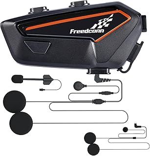 F1 Motorcycle Bluetooth Headset Helmet Intercom Headset With CVC Noise Cancellation Bluetooth Motorcycle Helmet Universal Pairing IP67 Waterproof (F1)