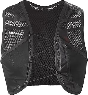 Salomon Active Skin 4 Compatible with Flasks Unisex Running Vest Hiking Trail, 4L, Precision Fit, Easy Access, and Optimized Storage, Black, XS