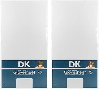 Pack of 2 Glovesheets, Small Round End/Moses. Fitted sheet for mattress: up to 73cm x 30cm. White