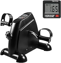Mini Pedal Exercise Bike, Pedal Exerciser, Under Desk Bike, Mini Stepper with LCD Screen Display, Adjustable Resistance Cycle Bike, Portable Home Gym Fitness Equipment for Arm or Leg