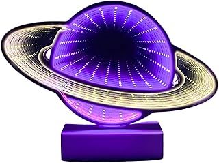 Gleneagles Planet Infinity Light - Neon Sign Making The Perfect Gaming Accessories for Room. Mens Bedroom Accessories, Stunning Gaming Bedroom Accessories with Infinity Mirror. Desk Accessories.