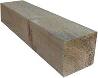 Square wooden post 8ft X 3" fence posts stained treated garden timber wood 2.4m X 75mm, Timber Fencing Post Fence,3 x 3 fence posts,3 x 3 wood post,3 x 3 timber posts (4)