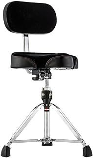 Gibraltar Drum Stool, Drum Stool 9000 Series Moto Saddle with Backrest Pro Series, 9608MB (Diameter: 42cm, Vinyl Seat, Super Lock, Double Braced Base, 'Super Foot' Rubber Feet)