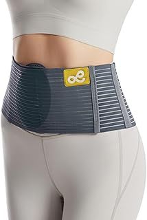 Umbilical Hernia Belt for Men and Women - Hernia Support for Men with 2 Compression Pad (inguinal, femoral, incisional) - Abdominal Binder Post Surgery and Postpartum （L/XL）