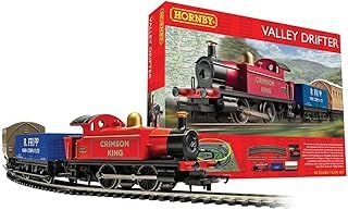 Hornby Train Set - R1270M Valley Drifter Analogue OO Gauge Locomotives Model Railway Train Sets, Starter Electric Model Train Kits - Steam Engine Model Building Kits, 1:76 Scale Model Train Gifts