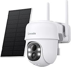 Solar Security Camera Outdoor Wireless 2K CCTV Camera Systems House Security, Solar Battery Powered, PIR Detection, 360° Color Night Vision, Siren, Works with Alexa