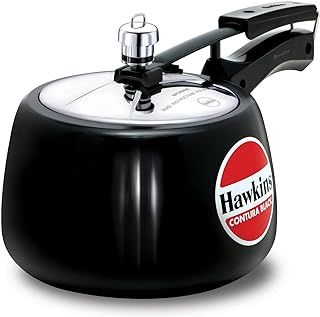 HAWKINS Pressure Cooker, Aluminum, Contura Black, 3-Litre