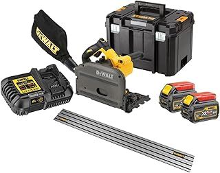 Dewalt DCS520T2 54v XR FLEXVOLT Cordless Plunge Saw 165mm -2X 6.0ah + Guide Rail