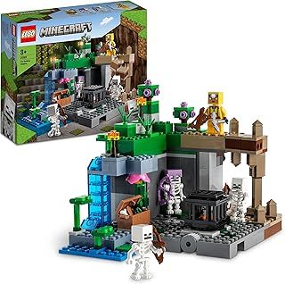 LEGO Minecraft The Skeleton Dungeon Set, Building Toy for 8 Plus Year Old Boys & Girls, with Caves, Mobs, and Figures with Crossbow Accessories, Kids' Birthday Gift Idea 21189