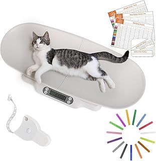 Digital Pet Scales with Detachable Tray – Accurate Baby Weighing Scales for Infants & Toddlers, Clear LCD Display, Tare & Hold Functions, Ideal Puppy Scales for Cats, Dogs, Kittens, Up to 30kg