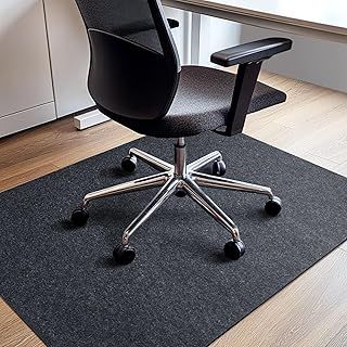 COSYLAND Heavy Duty Office Chair Mats - for Hardwood, Tile, Laminate, Linoleum floors, Multi-Purpose Home Office Floor Protector,120 x 90 cm Grey