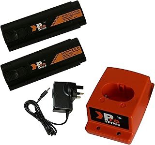 2X Replacement Battery 6V 1.5ah (Pro Series) for IM250, IM65, IM350 Paslode Nailers + Pro Series Charger Base + Wall Charger