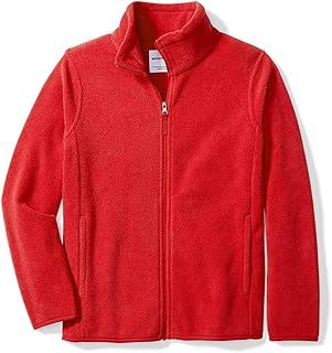 Amazon Essentials Boys' Polar Fleece Full-Zip Mock Jacket