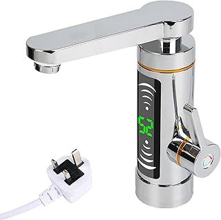 Instant Hot Water Faucet Tap,3300W Stainless Steel Electric Hot and Cold Mixer Water Heater Faucet with Digital Display, for Home Kitchen Facilities Sink