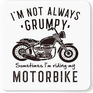 Getting Shirty - I'm Not Always Grumpy Sometimes I'm Riding My Motorbike - Drink Coaster