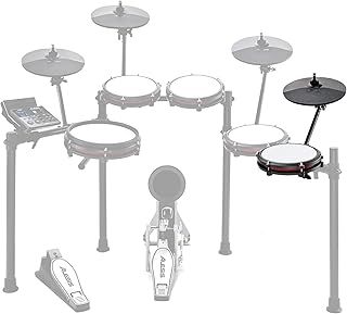 Alesis Drums Nitro Max Expansion Pack - Electric Drum Kit Expansion for Nitro Max with Mesh Tom Pad, 10" Cymbal with Choke and Connection Cables