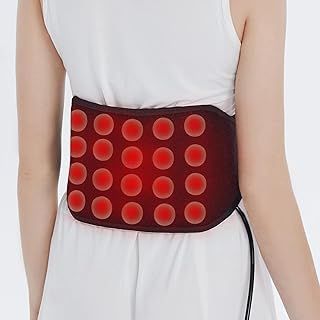 UTK Electric Heat Pad, Infrared Heating Wrap,10 Jade Stones and 10 Tourmaline Stones Infrared Heat Pad for Lumbar, Auto Off,Memory Function Smart Temperature&Time Controller