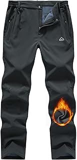 Mens Waterproof Walking Fleece Lined Trousers Winter Thermal Ski Hiking Outdoor Overtrouser