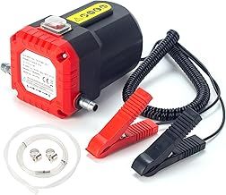 12V 60W Oil Change Pump Extractor With Overload Protection,Upgraded Engine Oil Extraction Diesel Fluid Pump Extractor Scavenge Suction Transfer Pump, Electric Oil Pump with Tubes