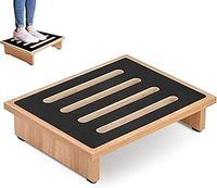 Caravan Half Step - Adults' Wooden Step Stool for Outside, Bath & Shower, Patio, Garden, Kitchen, Toilet, Bathroom