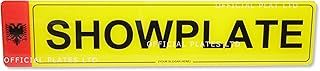 Showplate Number Plates for off road in Printed 2D | 3D Gel | 4D Gel | 4D Front & Rear Pair - Not Road legal or MOT compliant. Flag Badges optional just for show purposes (Front & Rear)