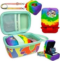 JCHPINE Hard Carrying Case and Silicone Cover for Bitzee Disney Interactive Toy Digital Pet, Protective Case for Bitzee Disney Virtual Electronic Pets Accessories (Multicolor)