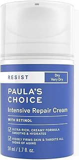 Paula’s Choice RESIST Intensive Repair Moisturiser - Hydrating Anti Aging Night Cream with Retinol & Jojoba Oil - Softens Fine Lines & Wrinkles - Normal to Dry Skin - 50 ml