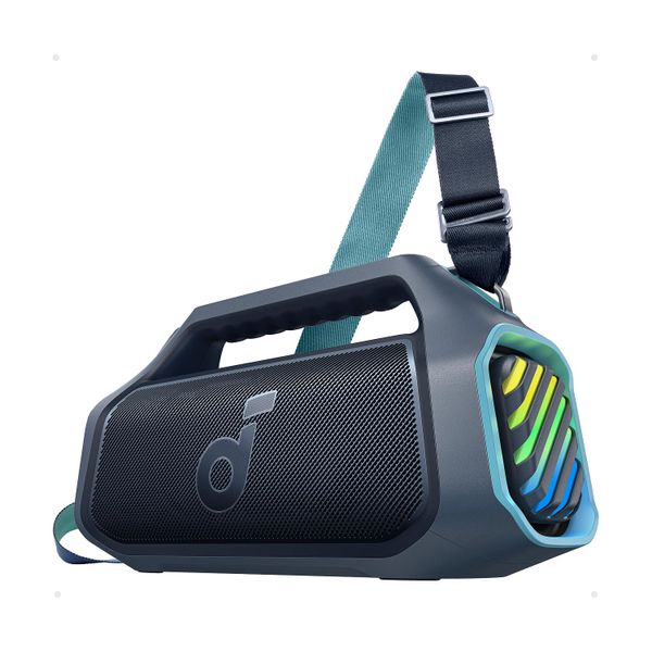 soundcore Anker Boom 2 Plus Outdoor Speaker, Bluetooth Speaker with 140W, 2+2 Channel, BassUp 2.0, 20H, Fast Charge, IPX7 Waterproof, RGB Lights, USB-C, Power Bank, for Camping, Beach, Garden